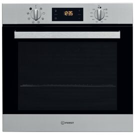 Indesit IFW 6340 IX UK four 66 L Noir et Acier inoxydable