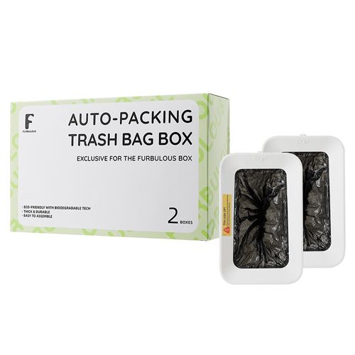 Lot De 2 Sacs Poubelle Pour Bac À Litière Furbulous Cat, Remplissage Et Fermeture Automatiques 16 Fois