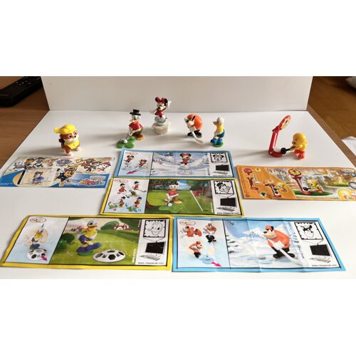 Lot 6 Figurines Cartoons Kinder Avec Bpz 