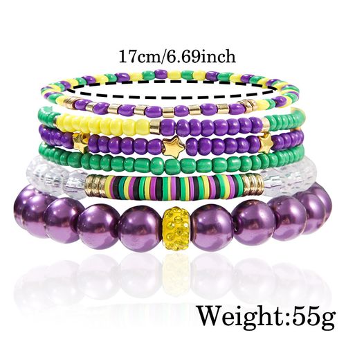Nouveau Carnaval Bracelet Set Bohème Beaded Fashion Handstring Soft Tao Perles Empilables Bijoux De Daim