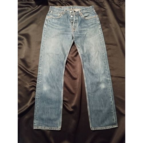 Levi'S Homme 501 Jean W 31 L 32 Bleu Délavé