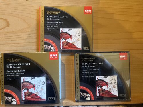 Johann Strauss Fledermaus Chauve Souris Karajan 2 Cd 1999 Emi