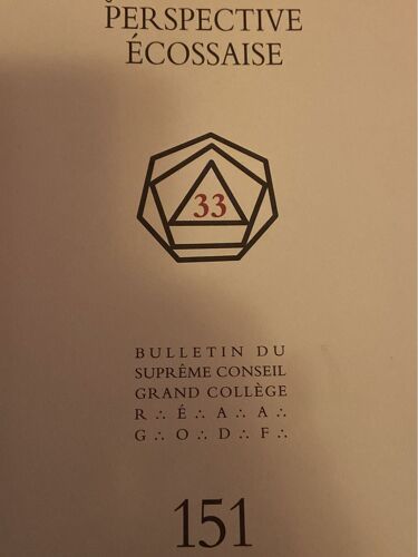 Perspective Ecossaise 151 Suprême Conseil Grand Collège Francs Maçon 