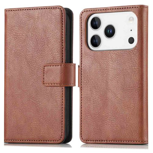 imoshion Étui de télephone portefeuille iPhone 17 Pro Max Marron