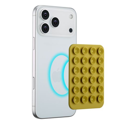 Selencia Support De Téléphone À Ventouses Magsafe Olive Dust 