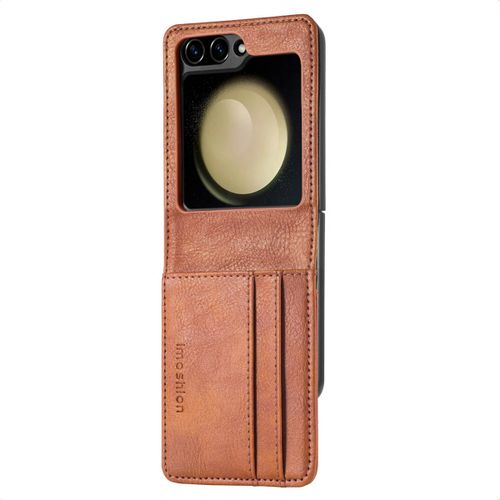imoshion Étui de télephone portefeuille Luxe Samsung Galaxy Z Flip 7 FE Marron