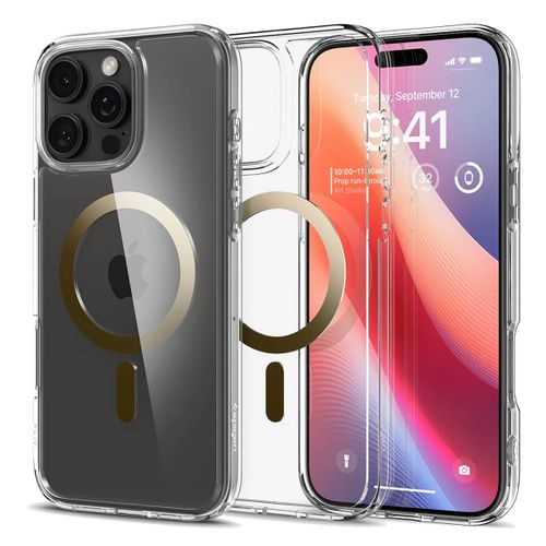 Spigen Coque Ultra Hybrid MagSafe iPhone 16 Pro Doré