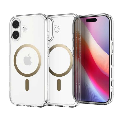 Spigen Coque Ultra Hybrid MagSafe iPhone 17 Clear Gold