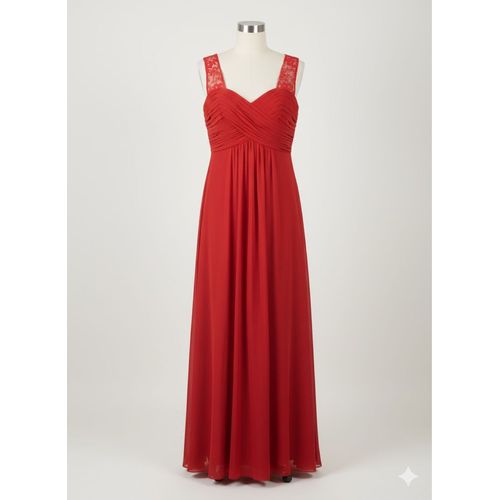 Robe De Fêtes Longue Rouge - France Mode Collection - Taille L