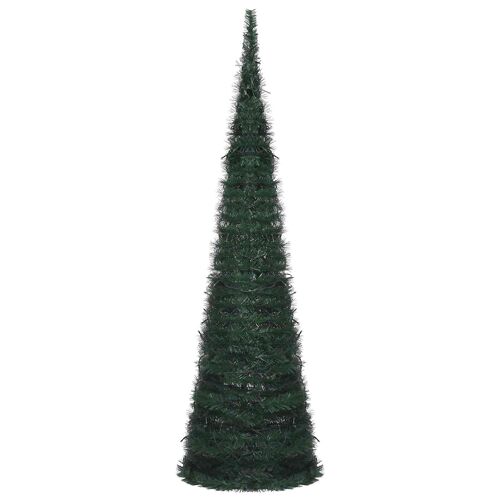 vidaXL Sapin de Noël with LED String Lights Vert 150 x 150 cm PVC
