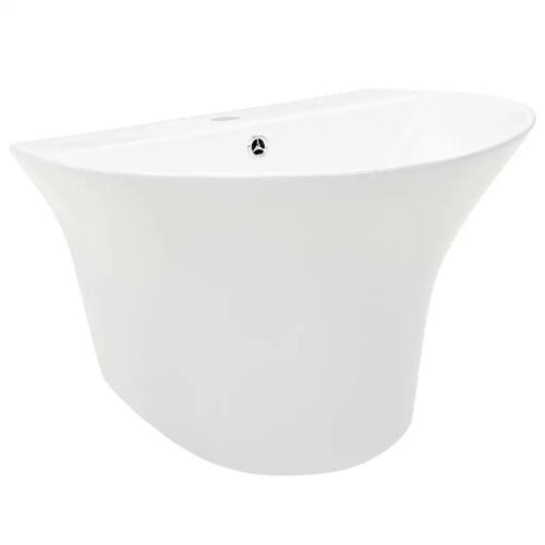 vidaXL Lavabo Blanc 56 x 48 x 42 cm Céramique Émaillée