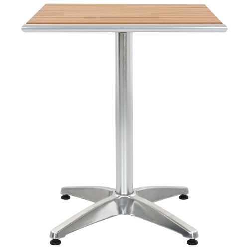 vidaXL table Argenté Aluminium et Plastique