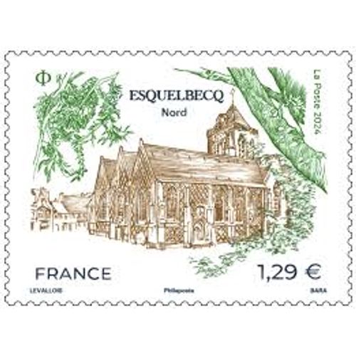 Esquelbecq Village Préféré Des Français En 2023 : Église Saint Folquin Année 2024 N° 5798 Yvert Et Tellier Luxe