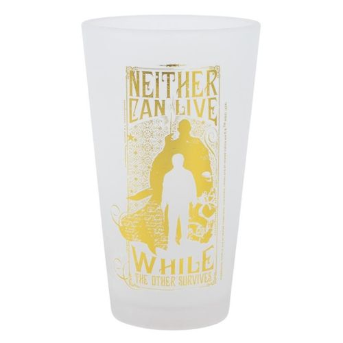 Set De 2 Verres 490ml Collection Golden Magic Design Givré Élégant Harry Potter Transparent