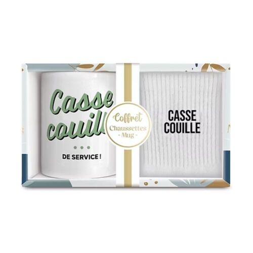 COFFRET MUG CHAUSSETTES HOMME CASSE-COUILLE