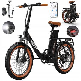 Vélo Électrique Pour Adulte Onesport Ot16-2, Moteur 250 W, Batterie 48 V 17 Ah, Vitesse Maximale 25 Km/H, Autonomie 120 Km, Pneus 20 Pouces, Système De Vitesses Shimano 7 Vitesses - Noir