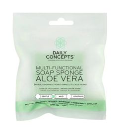 Daily Concepts - Éponge De Savon Multifonction Quotidienne, À L'aloe Vera Apaisant, 52 G 