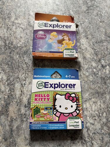 Jeux leappad hello kitty + princesse 