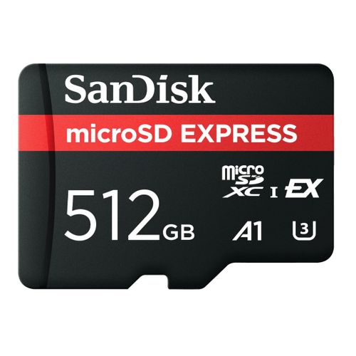 SanDisk Express Carte microSD 512 Go Jusqu¿à 880 Mo/s en Lecture, Jusqu¿à 650 Mo/s en écriture, 220 Mo/s en écriture soutenue