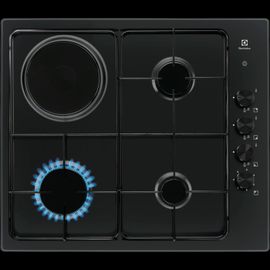 Electrolux - Table de cuisson mixte 4 feux noir EGL62821OB