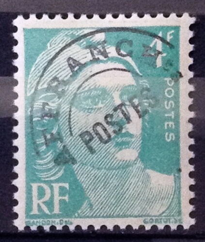 Préoblitéré Gandon 4f Emeraude - Petit T (Superbe N° 98b) Neuf* - Cote 15,00 - France Année 1945 - N25265