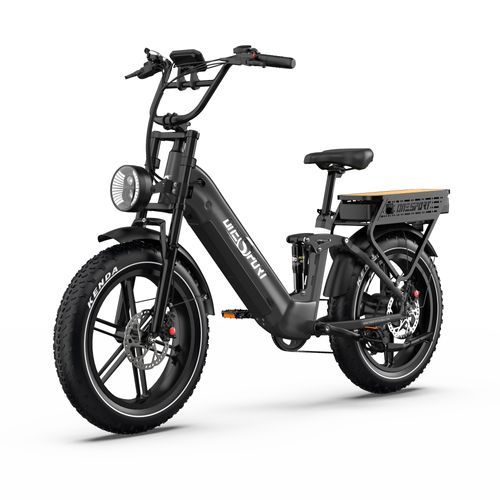 Vélo Électrique Onesport Ot08 Pro - Moteur 500 W - Deux Batteries 48 V 18 Ah - Vitesse Maximale 40 Km/H - Autonomie 190 Km - Application Bluetooth - Freins Hydrauliques - Pneus 20 Pouces - Gris