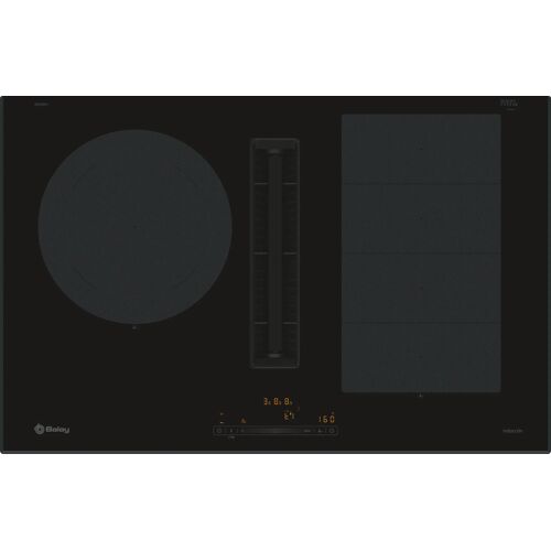 Balay 3EBC989LH plaque Noir Intégré 80 cm Plaque avec zone à induction 3 zones Hotte intégrée