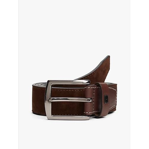 Ceinture Denton En Daim À Plaque Drapeau