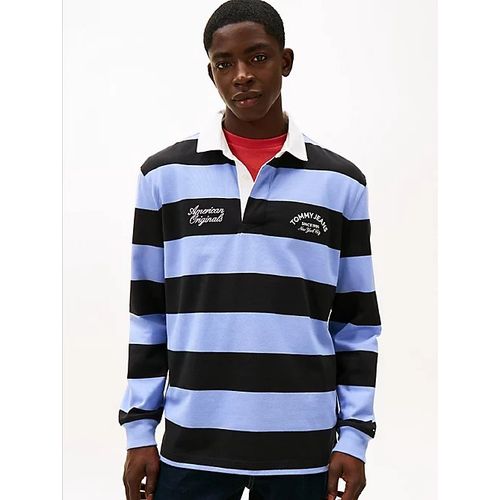 Polo De Rugby Décontracté À Rayures