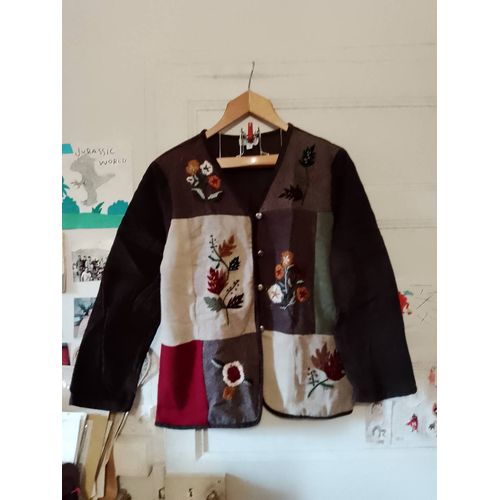 Veste Boutonnée En Velours Coloré 42 Xl Jac Jac.