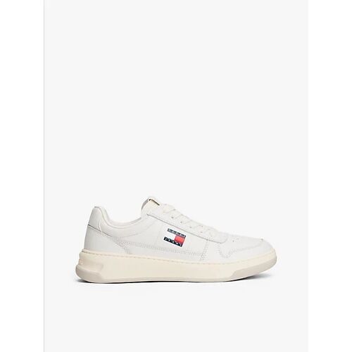 Baskets En Cuir Logo En Relief