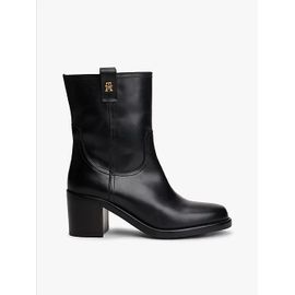 Bottes Cavalières En Cuir Talon Carré