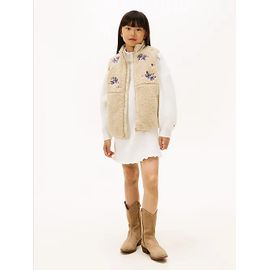 Robe Pull En Laine Mélangée À Fleurs Brodées