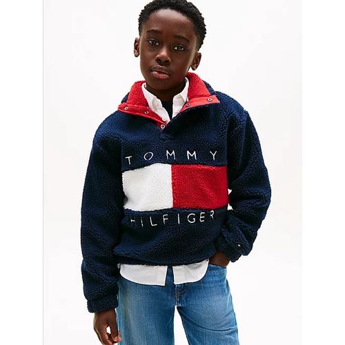 Sweat Heritage En Fourrure Polaire À Drapeau