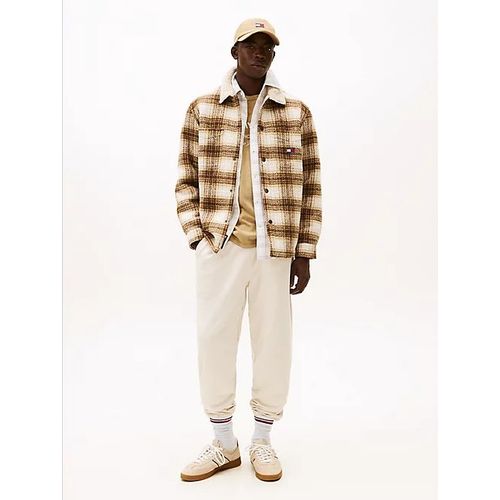 Jogging Tommy Badge En Tissu Brossé