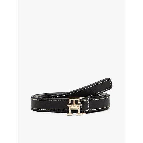 Ceinture En Cuir À Boucle Plaque Monogramme Th