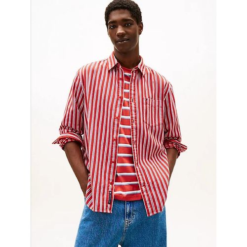 Chemise À Rayures Décontractée En Sergé