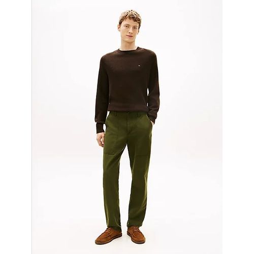 Pantalon Utilitaire En Satin Lavé Texturé