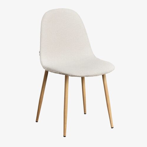 Pack de 4 chaises de salle à manger Glamm Bois naturel