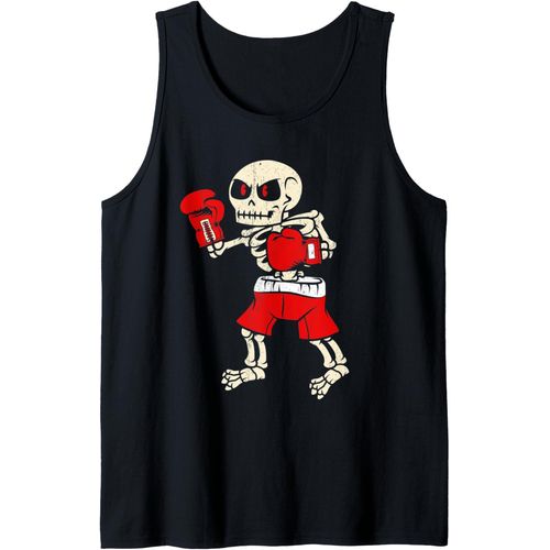Jgd-Boxe Squelettique Amusante Sports De Boxe Effrayants Pour Ha Débardeur