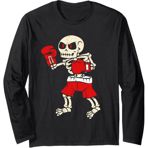 Jgd-Boxe Squelettique Amusante Sports De Boxe Effrayants Pour Ha Manche Longue