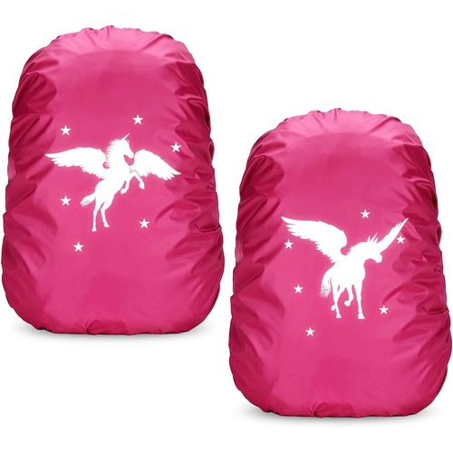 JGD-Lot de 2 housses de pluie pour cartable, sac à dos, housse de pluie, sac à dos, housse de pluie, sac à dos, housse de pluie, cartable, protection contre la pluie