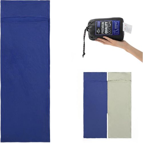 Jgd-Draps De Sac De Couchage De Voyage Ultralégère Compact En Microfibre Avec Compartiment Oreiller Ajouté, Sac De Couchage Pour Adultes, Sac De Couchage De Aussi Comme Drap De Couchage