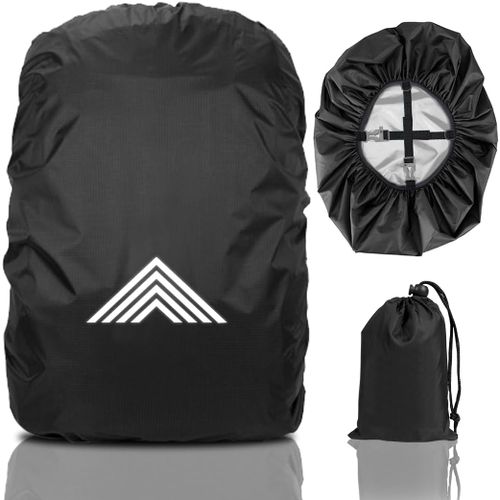 JGD-Housse de Pluie pour Sac à Dos, Housse Sac a Dos Impermeable Réfléchissante, Protection Pluie Sac à Dos, Protege Sac a Dos Réfléchissante pour Randonnée Voyage Cyclisme