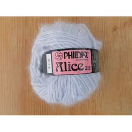 Vendre Lot De 12 Pelotes Phildar Alice Colori Gris Bleu Pale 58 S 105 35% Angora 26 % Soie 15 % Laine D'Agneau 12 % Coton 12 % Viscose