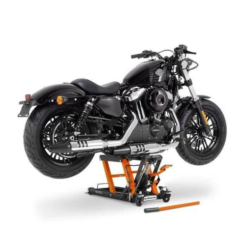 Moto Pont Elevateur Ciseaux Constands Mid-Lift L Pont Hydraulique Pour Chopper 680kg Orange