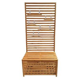 Coffre De Jardin Avec Étagères Divit Gr1 Banc De Jardin Étagère À Plantes