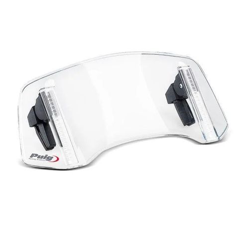 Deflecteur Compatible Avec Pare Brise Spoiler De Bulle Clip-On Puig 20764w Clair