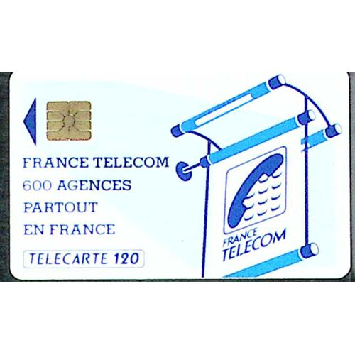 Télécarte Cordon 600 Agences Puce Sol 2 120 Unités