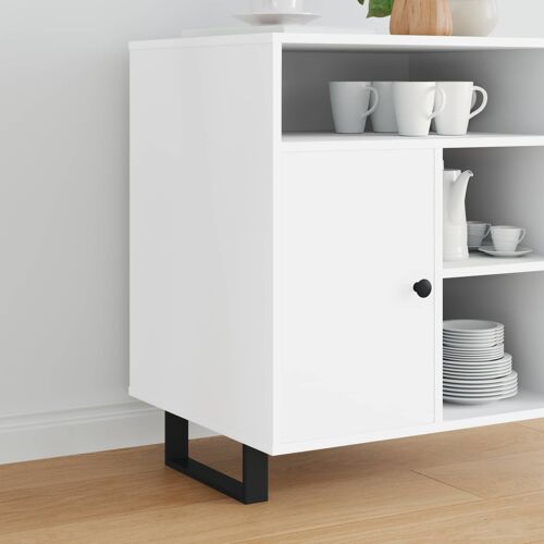 vidaXL Pieds de meuble 12 pcs Noir 28,1 x 4 x 10 mm Fer